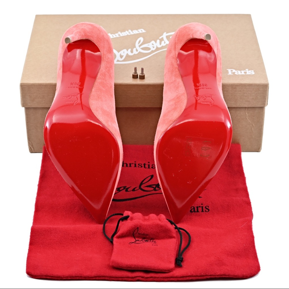 Christian Louboutin Pigalle Follies 100 Suede Pump - Picture 6 of 8